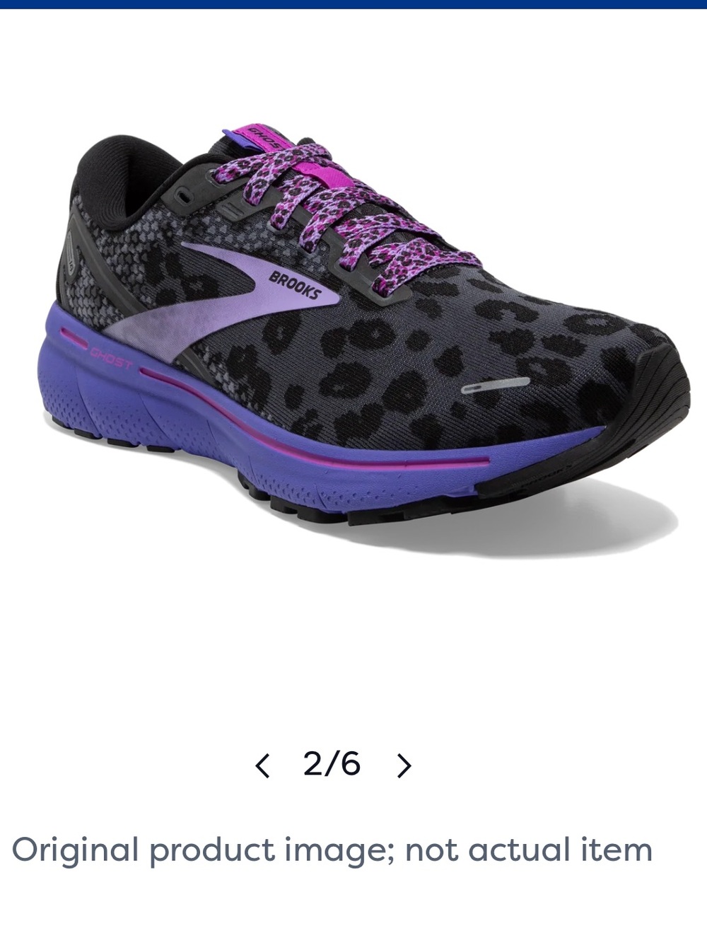 Brooks Women's Black & Purple Leopard-Accent Running Shoe